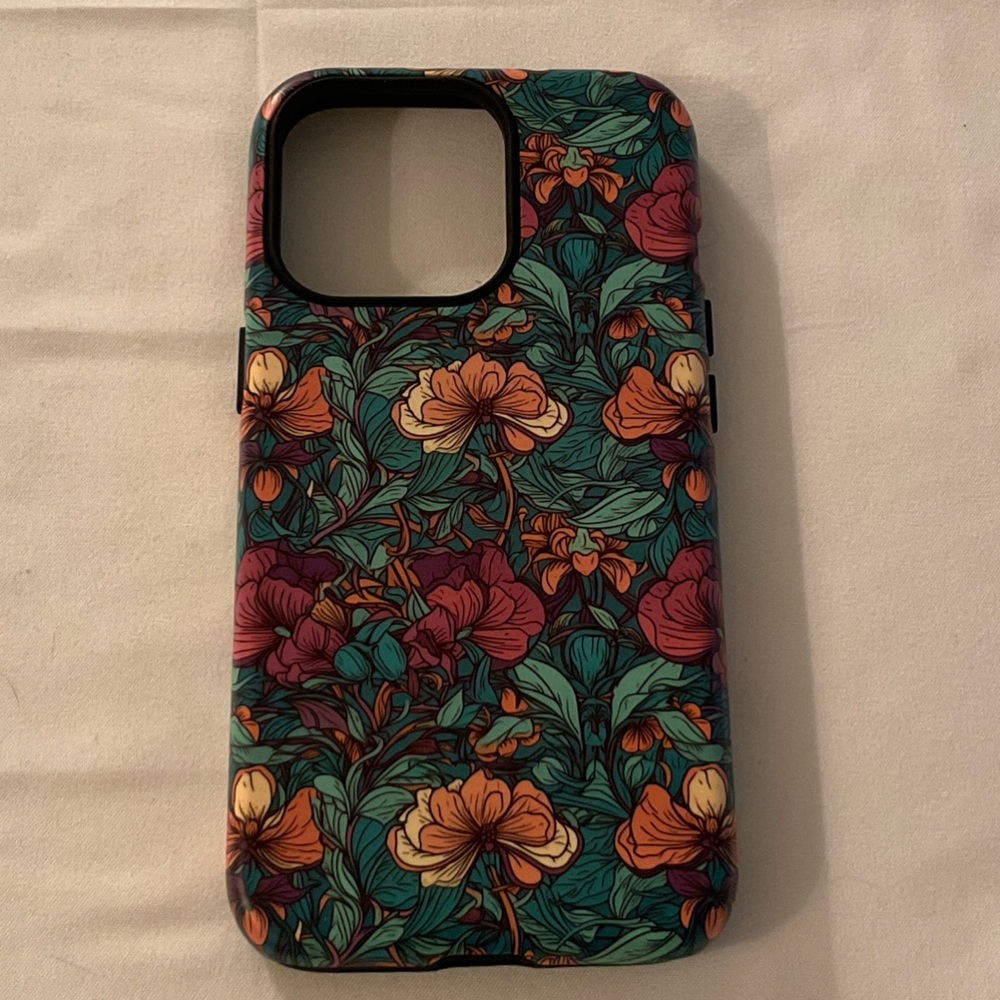 IP13 Pro Tough Case in Matte Finish - Beautiful Floral Phone Case